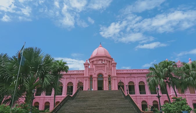 Ahsan Manzil, the historic Pink Palace on the Buriganga riverfront in Dhaka