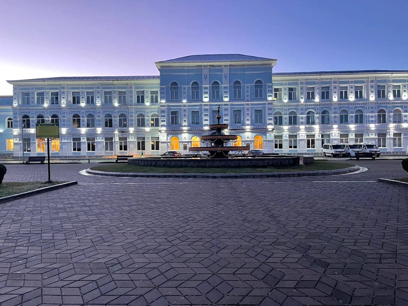 A Batumi Shota Rustaveli State University teaching building in Batumi