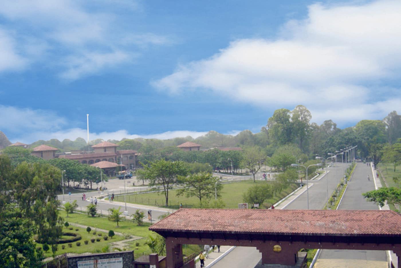 The green campus grounds of the B.P. Koirala Institute of Health Sciences in Dharan