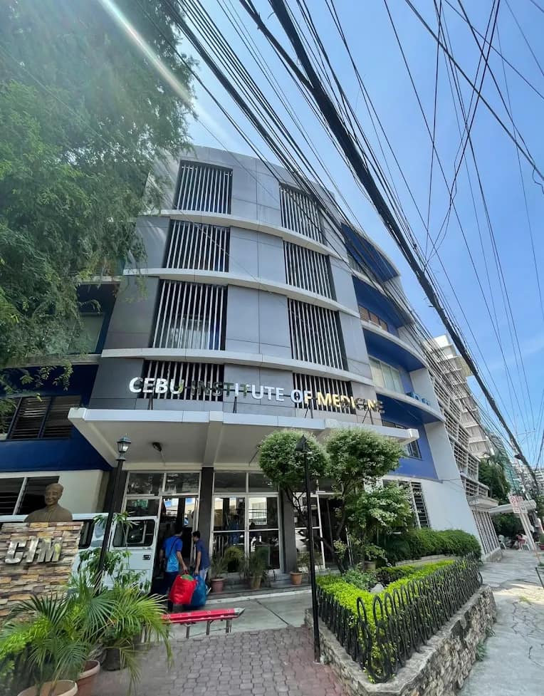 The entrance of the Cebu Institute of Medicine building