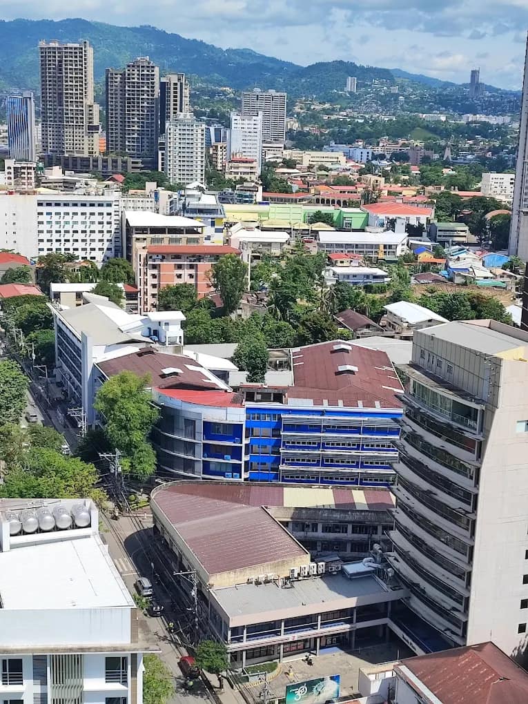 The skyline of Cebu City in the central Philippines
