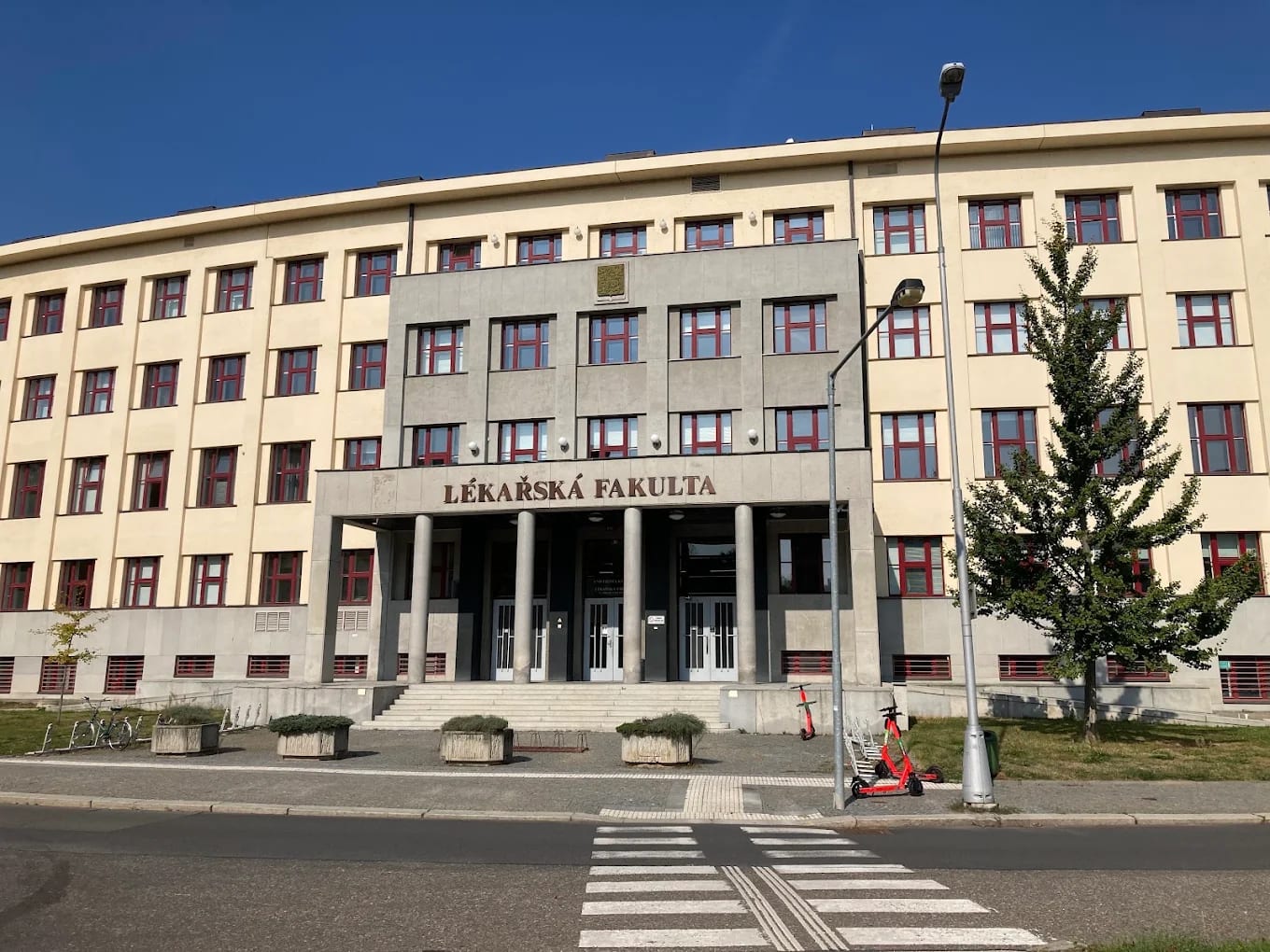 Main building of the Faculty of Medicine in Hradec Králové on Šimkova Street