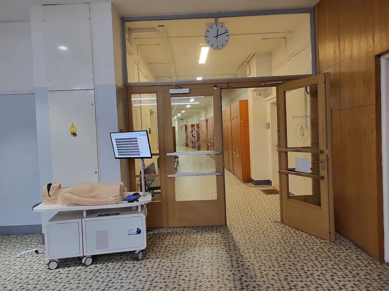 Corridor inside the Faculty of Medicine in Hradec Králové