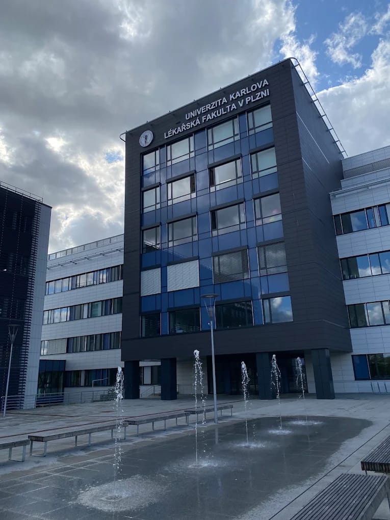 Modern UniMeC building of the Faculty of Medicine in Pilsen