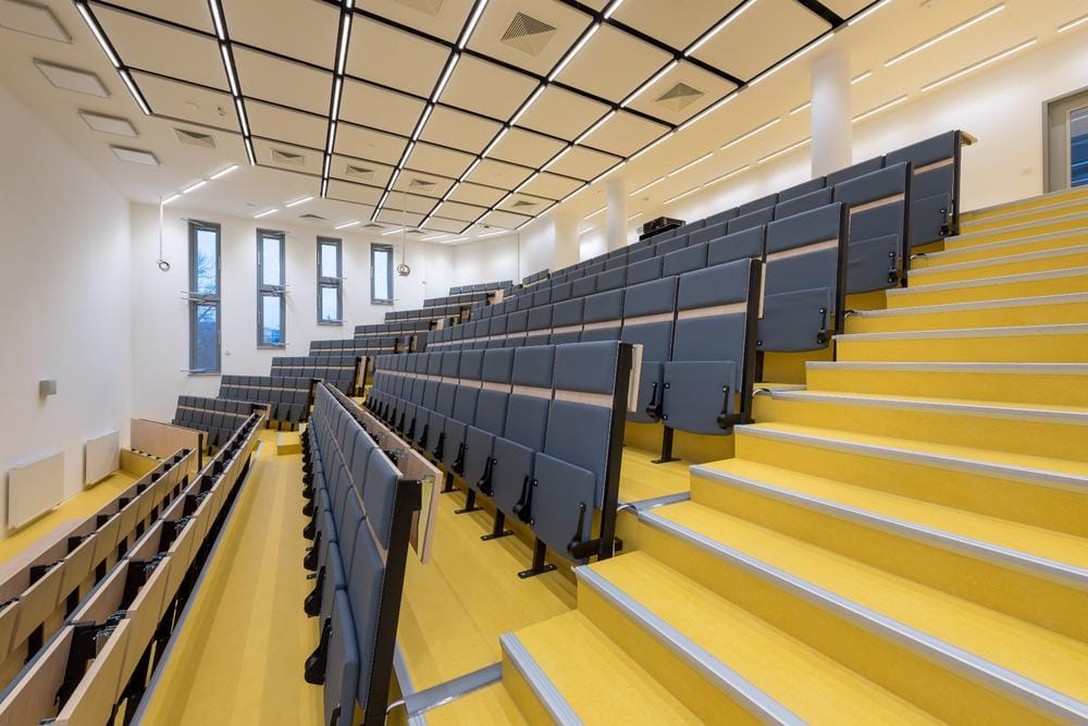 Modern tiered lecture hall