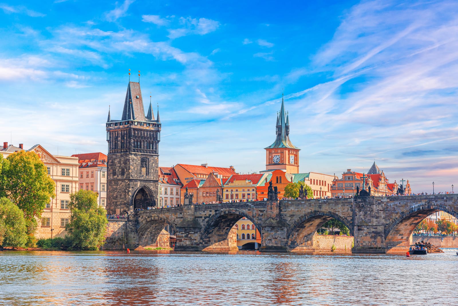 Historic Charles Bridge towers