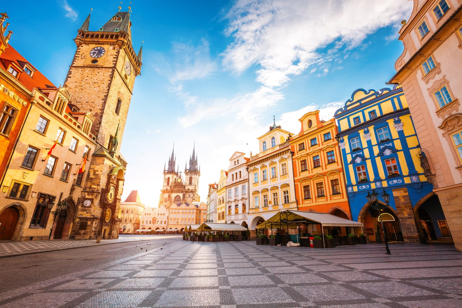 Historic street leading to Prague's Old Town Square