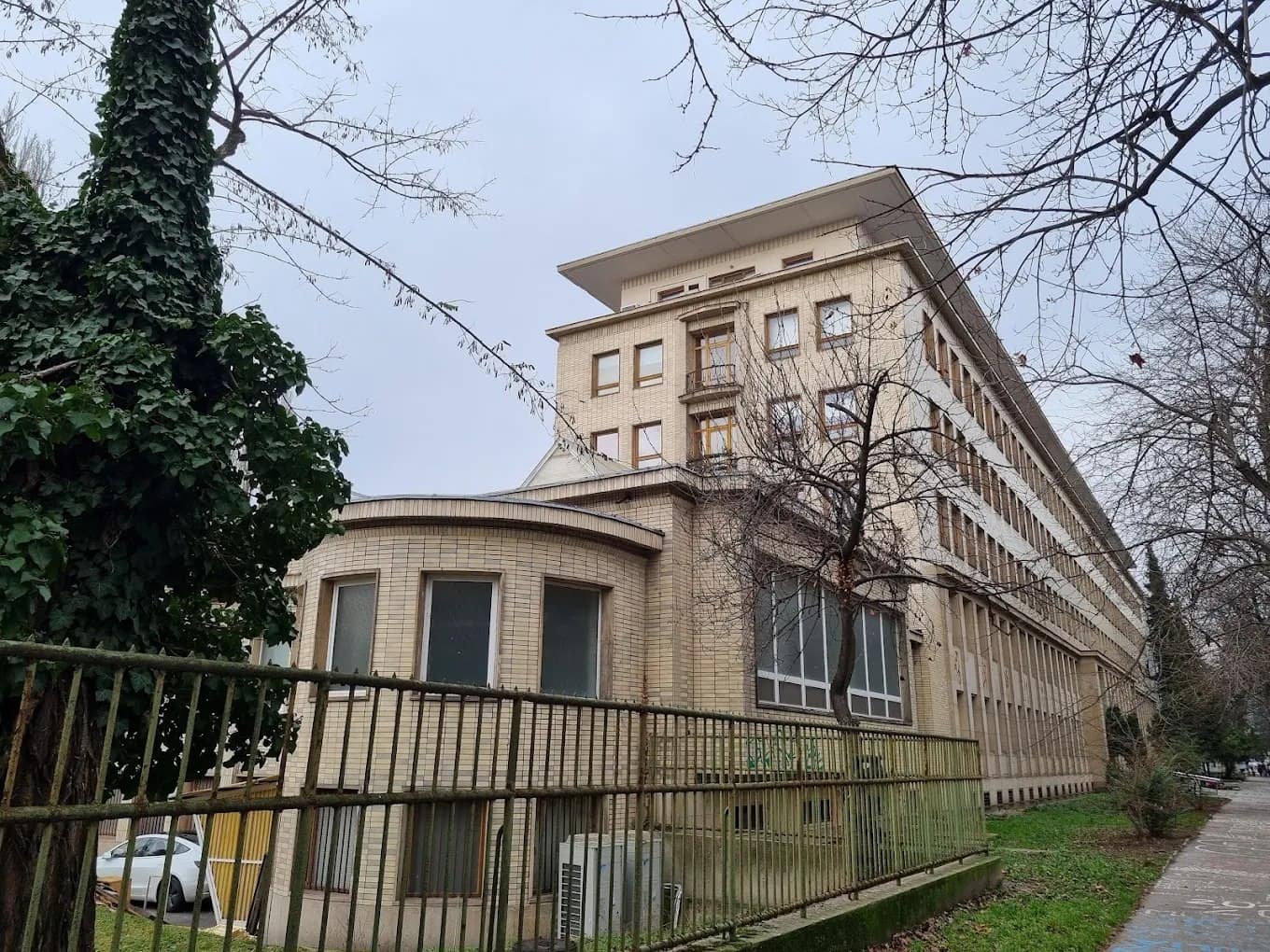 A Comenius University Faculty of Medicine teaching building in Bratislava