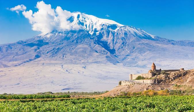 Mount Ararat with Khor Virap monastery