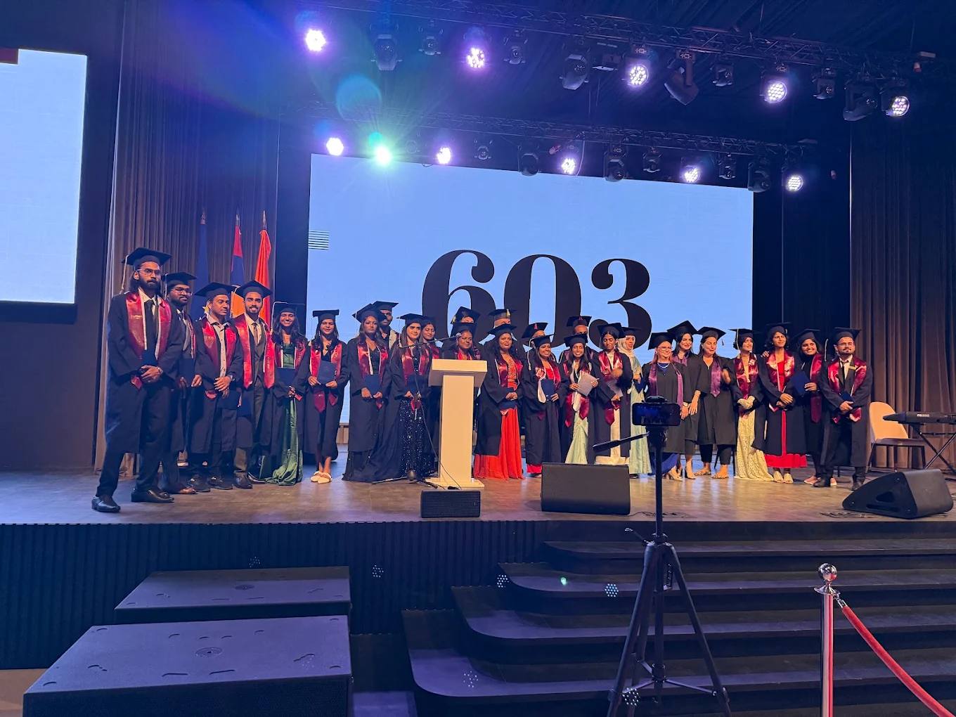 Medical students at a graduation ceremony in Armenia