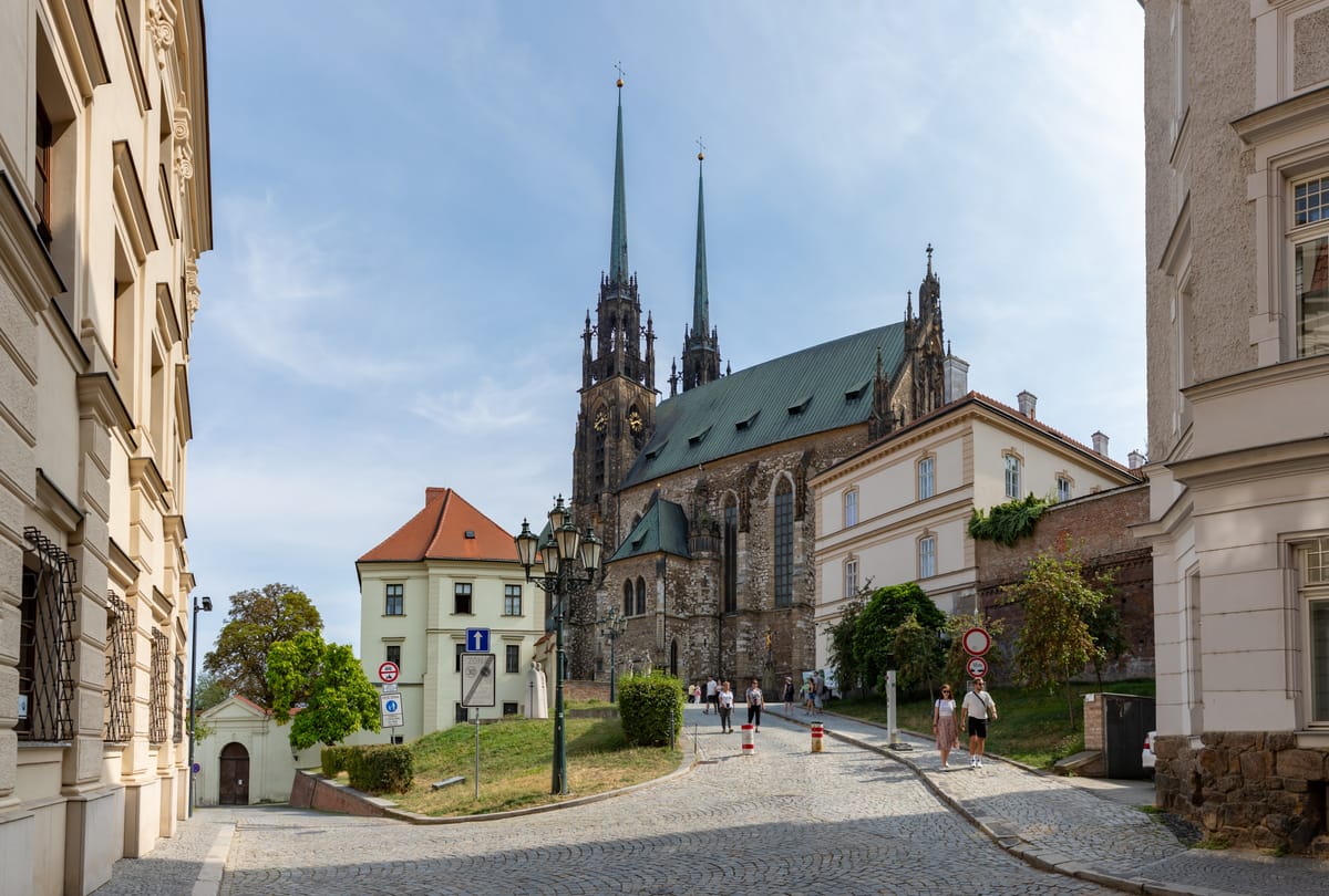 Brno cathedral and old town