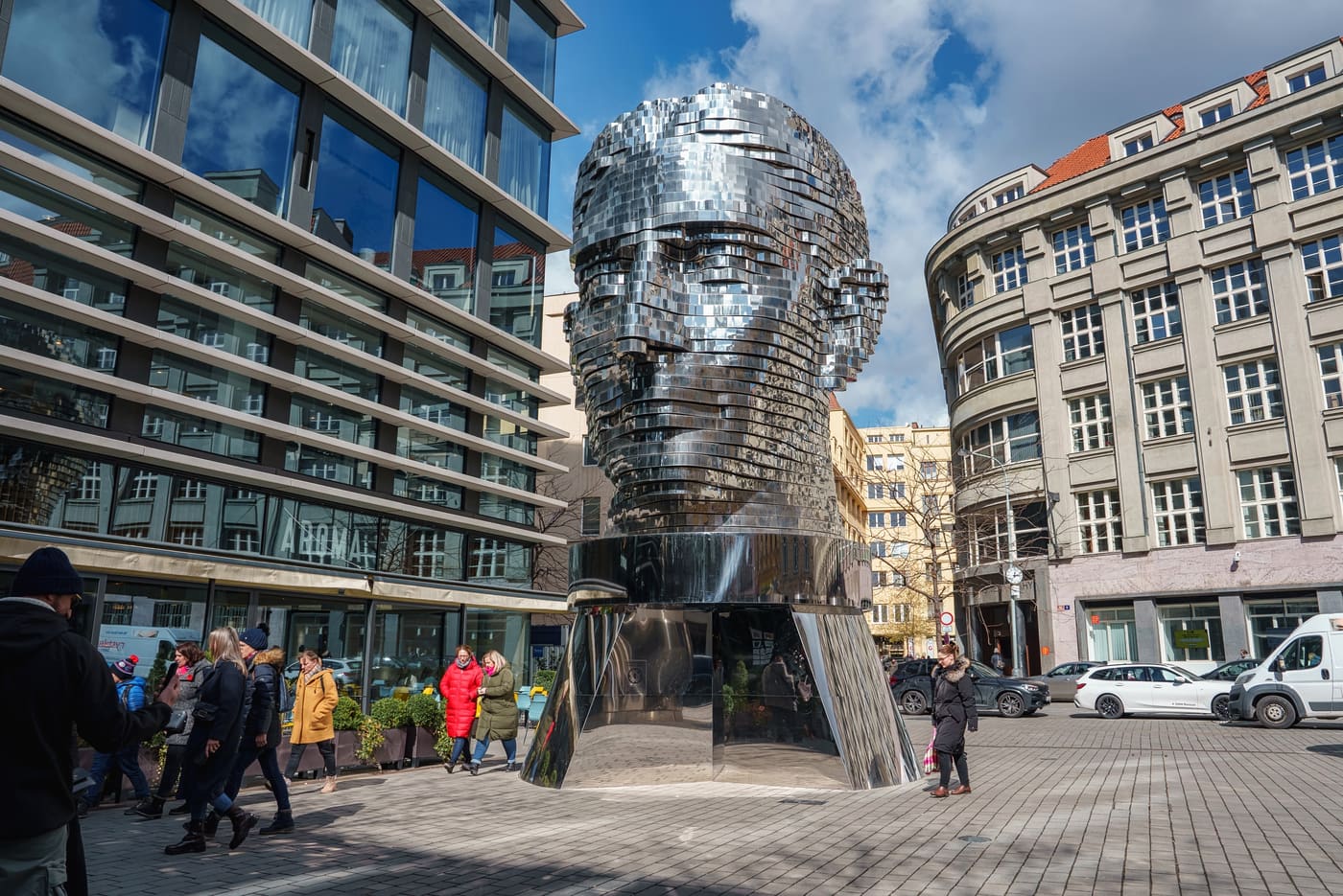 Franz Kafka head sculpture, Prague