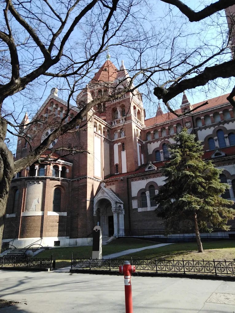 Historic cathedral in a Hungarian city