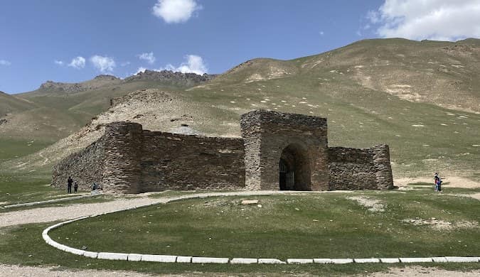 A campus view in Kyrgyzstan