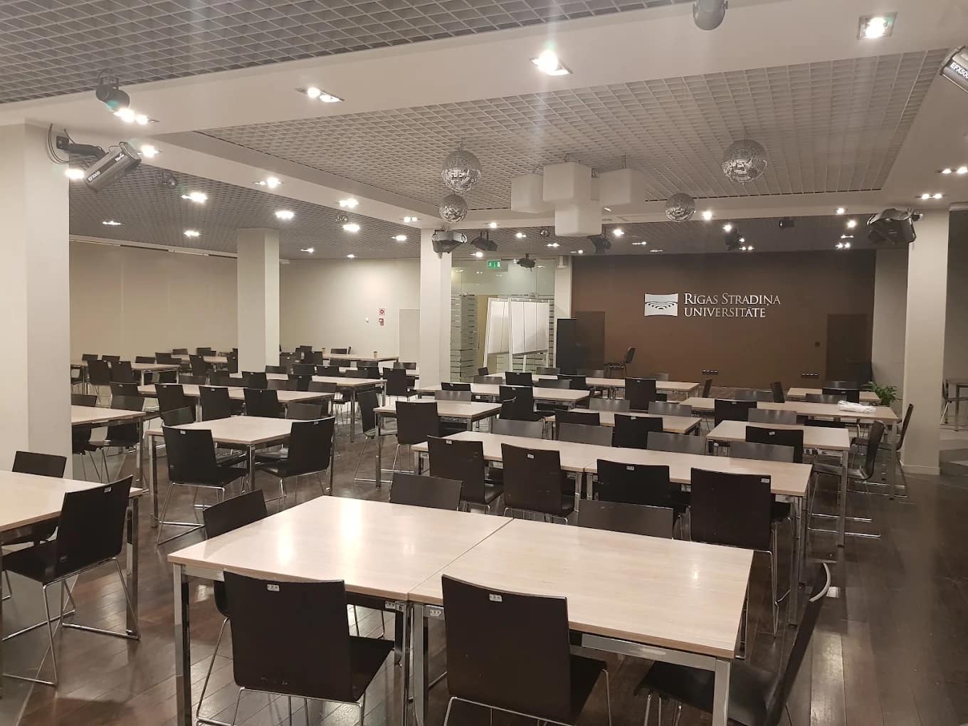University seminar room in Latvia