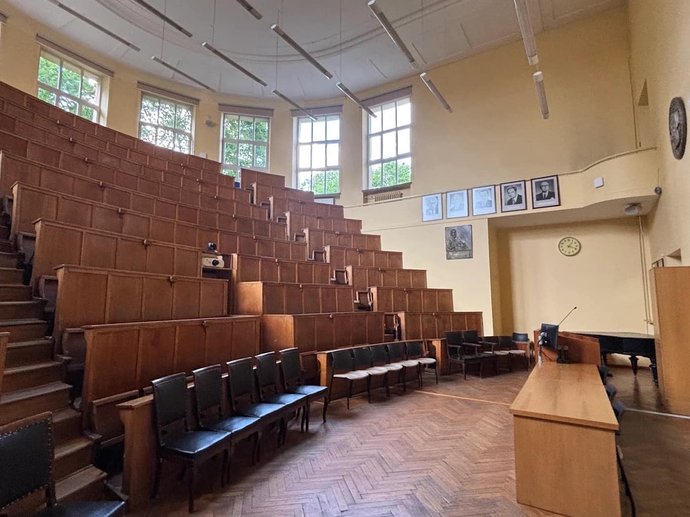 Historic tiered lecture hall in Lithuania