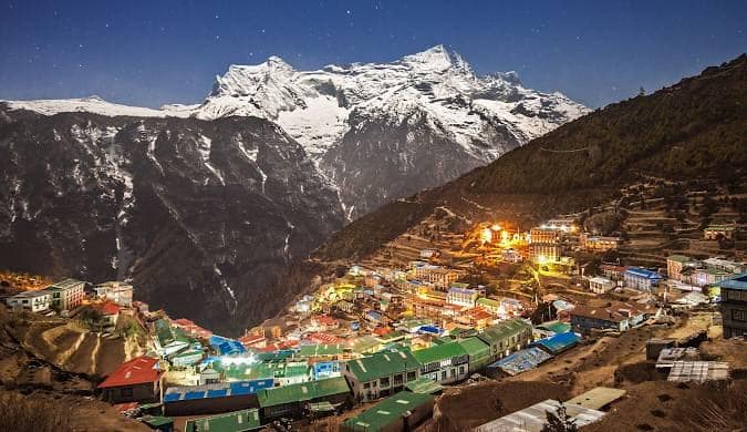 Pokhara, a lakeside city in Nepal