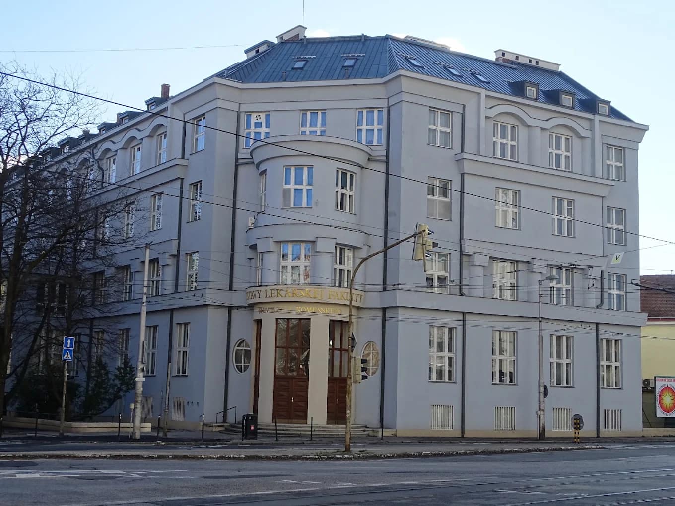 Historic corner building in Slovakia
