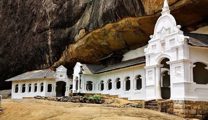 Dambulla Royal Cave Temple, a historic heritage site in Sri Lanka