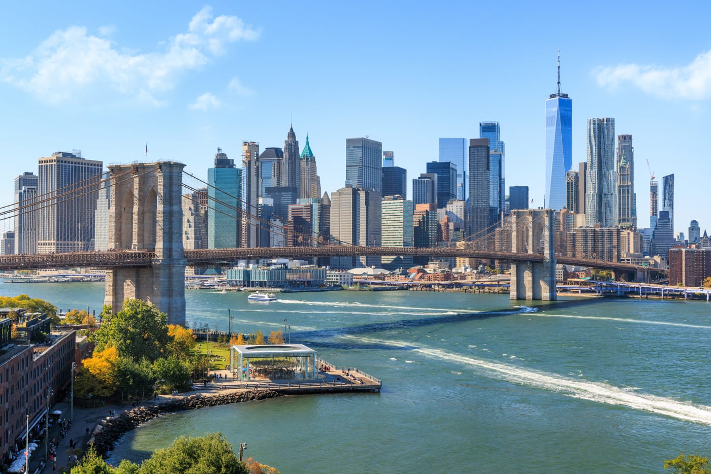 Brooklyn Bridge and Manhattan