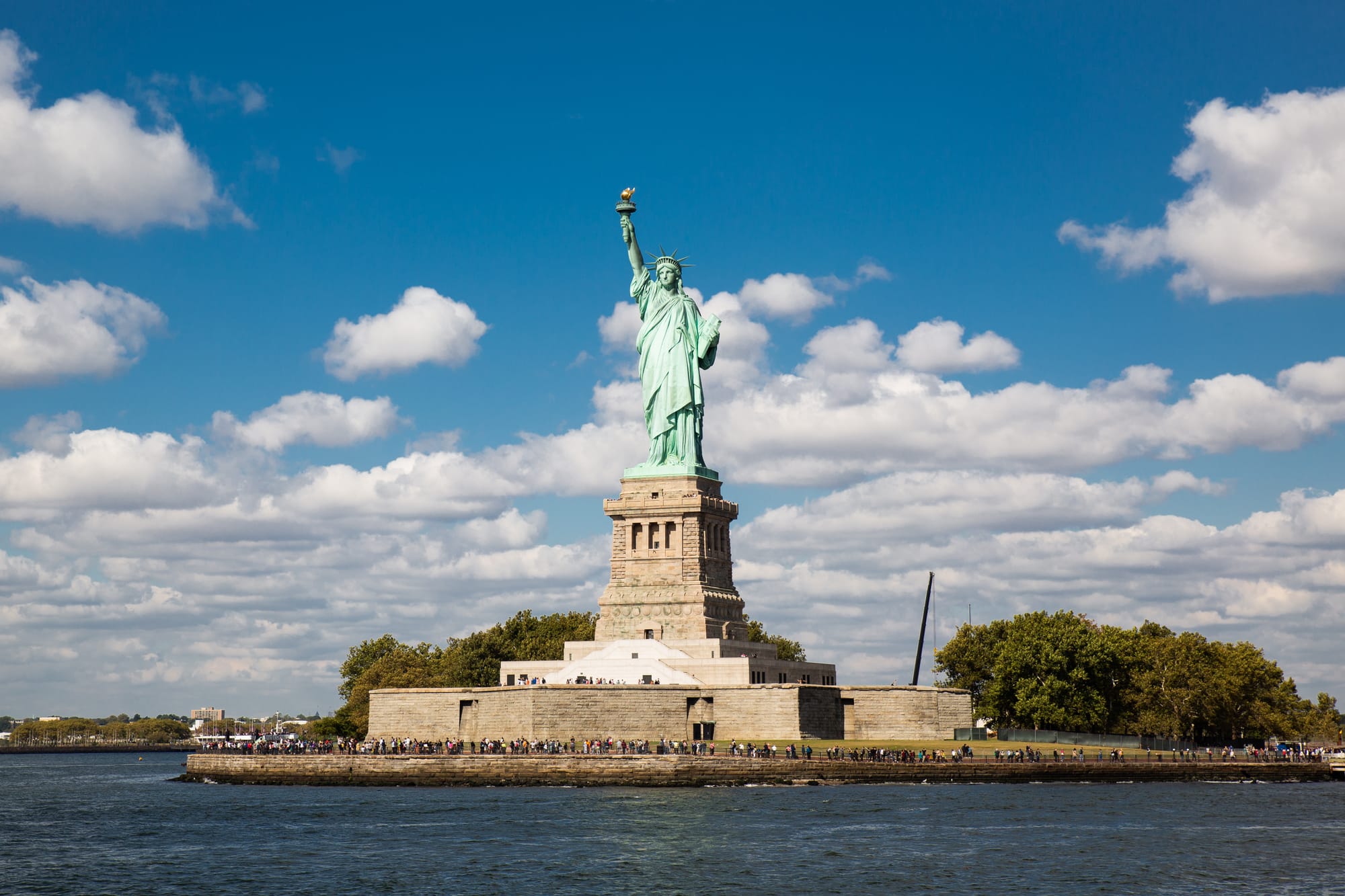 Statue of Liberty and the New York City skyline