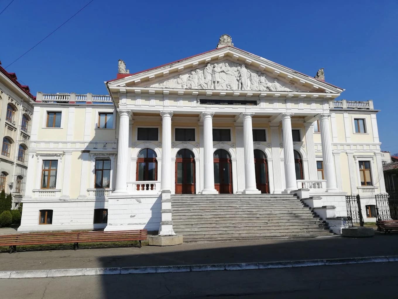 A Grigore T. Popa University of Medicine and Pharmacy teaching building in Iași