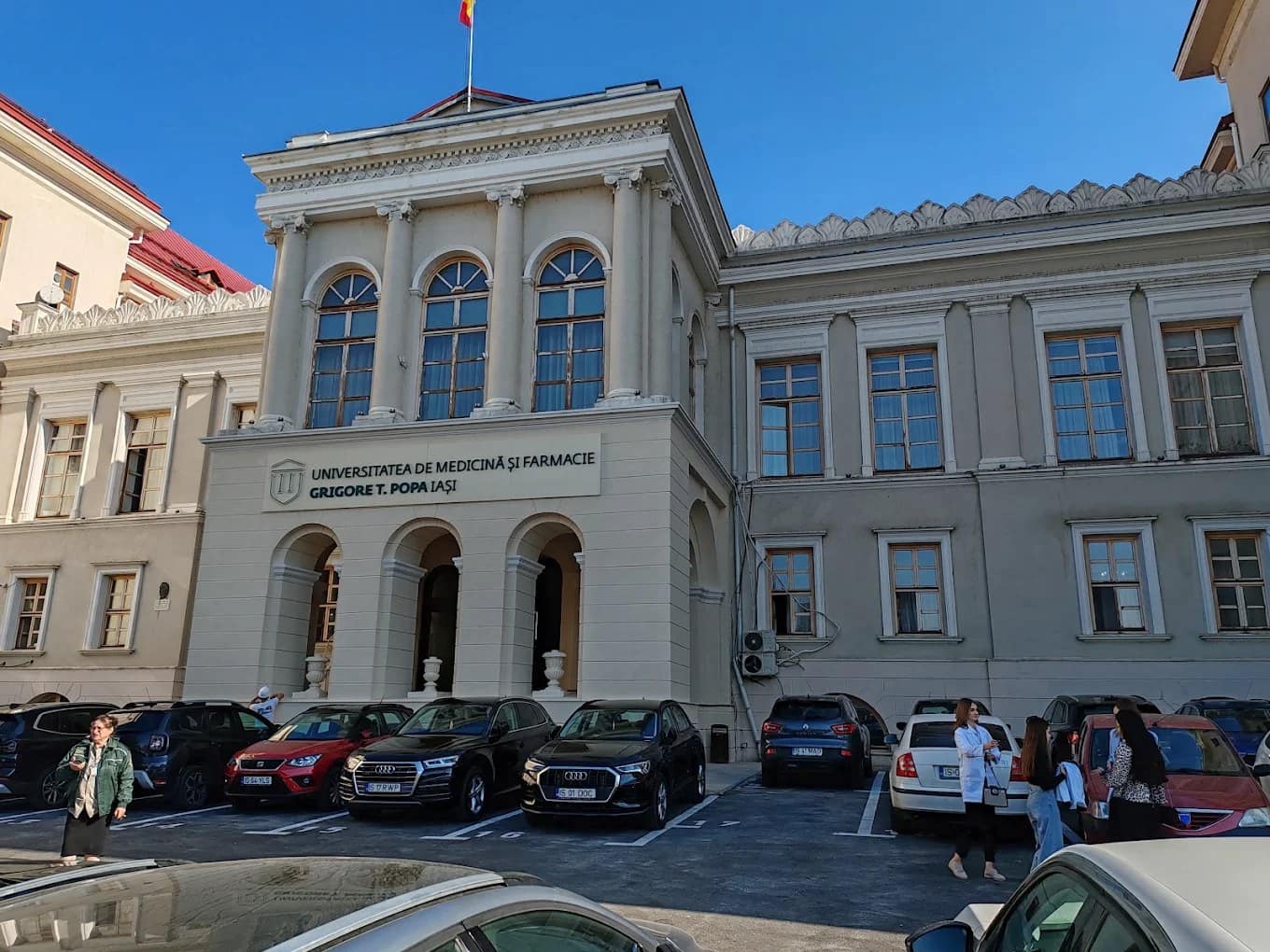 A Grigore T. Popa University of Medicine and Pharmacy campus view in Iași