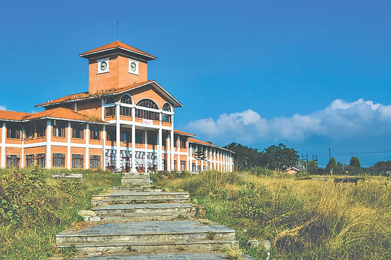 A building of the Institute of Medicine, Tribhuvan University