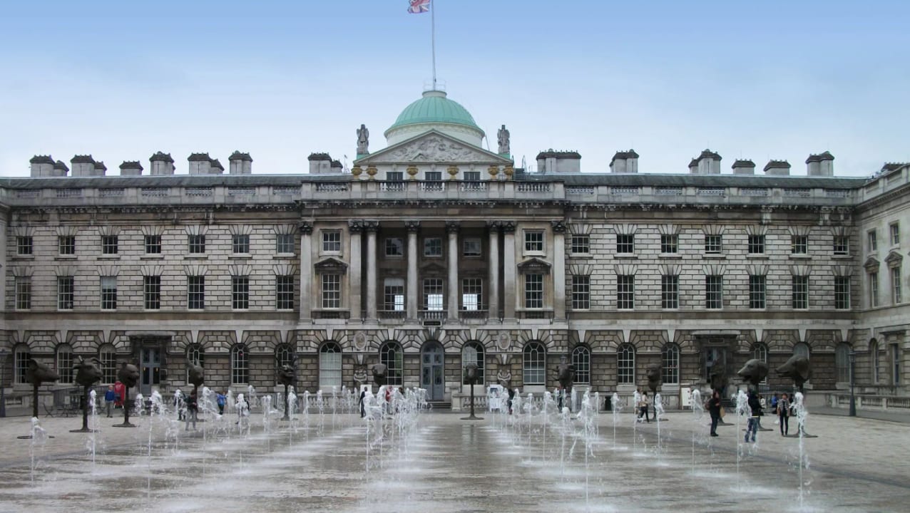 Somerset House on the Strand in London, beside King's College London's Strand campus