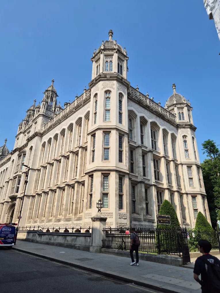 The gothic Maughan Library of King's College London on Chancery Lane