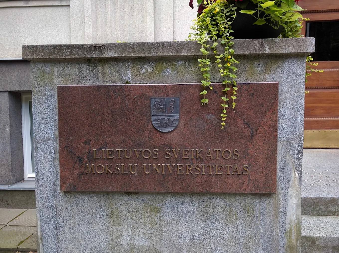 A Lithuanian University of Health Sciences building in Kaunas