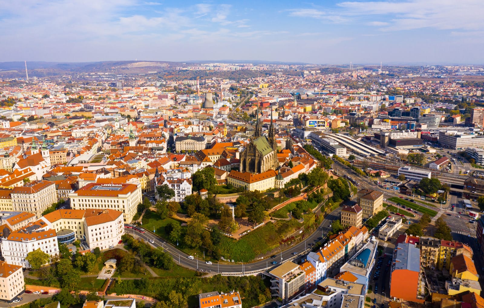 Freedom Square (Náměstí Svobody) in the centre of Brno