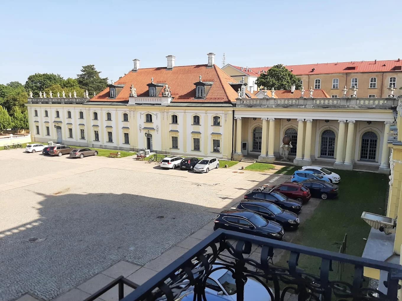 The Branicki Palace courtyard at the Medical University of Białystok
