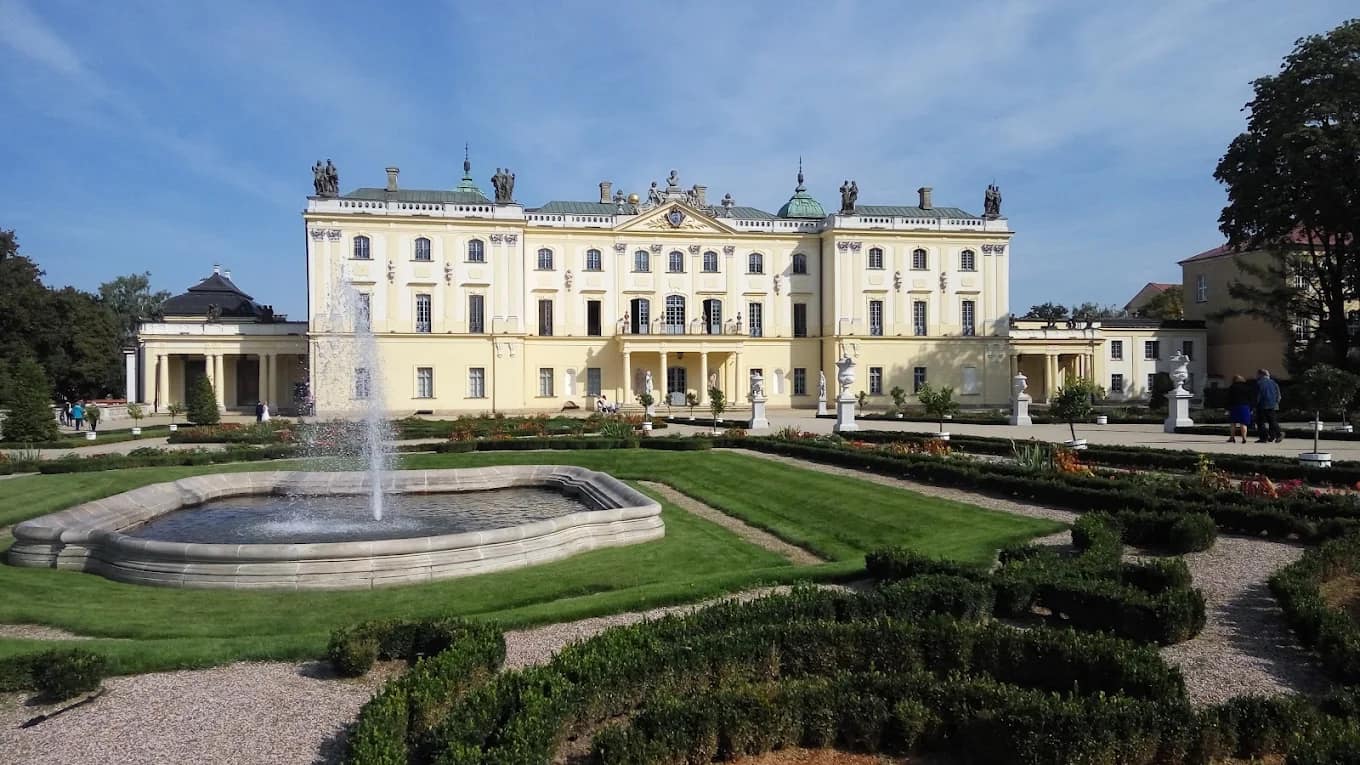 The Branicki Palace and formal gardens with fountain, Medical University of Białystok