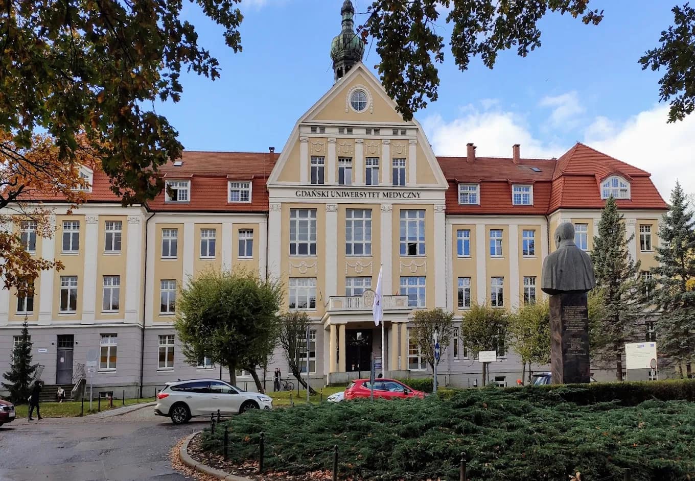The historic rectorate building of the Medical University of Gdańsk