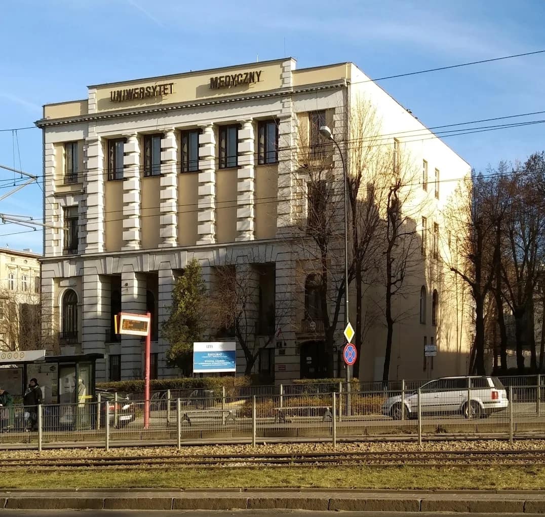 A 'Uniwersytet Medyczny' academic building of the Medical University of Łódź