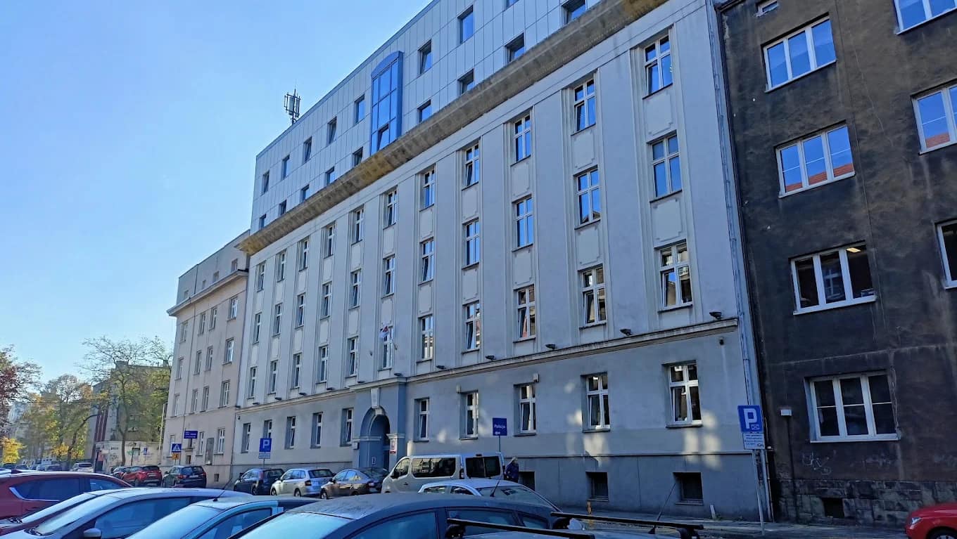 A Medical University of Silesia campus building in Katowice