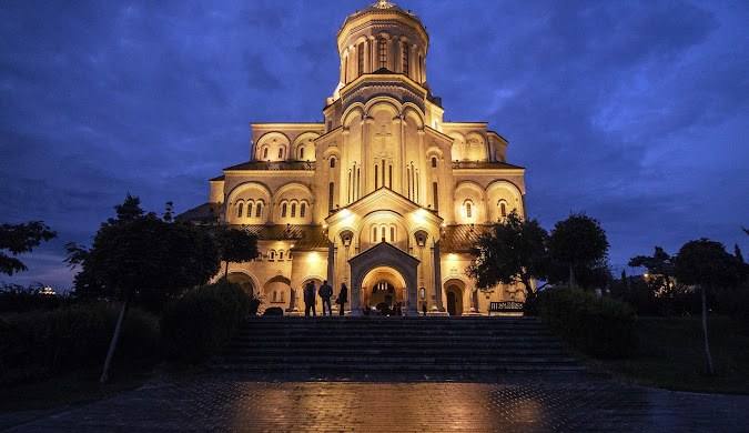A New Vision University campus view in Tbilisi