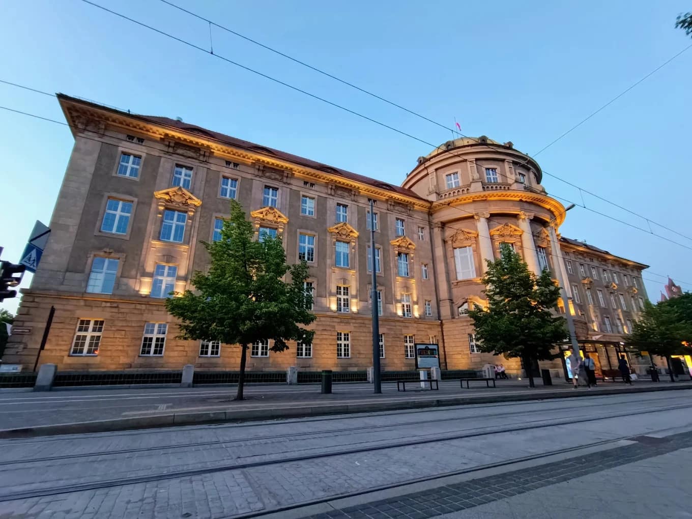 The historic domed main building of Poznań University of Medical Sciences