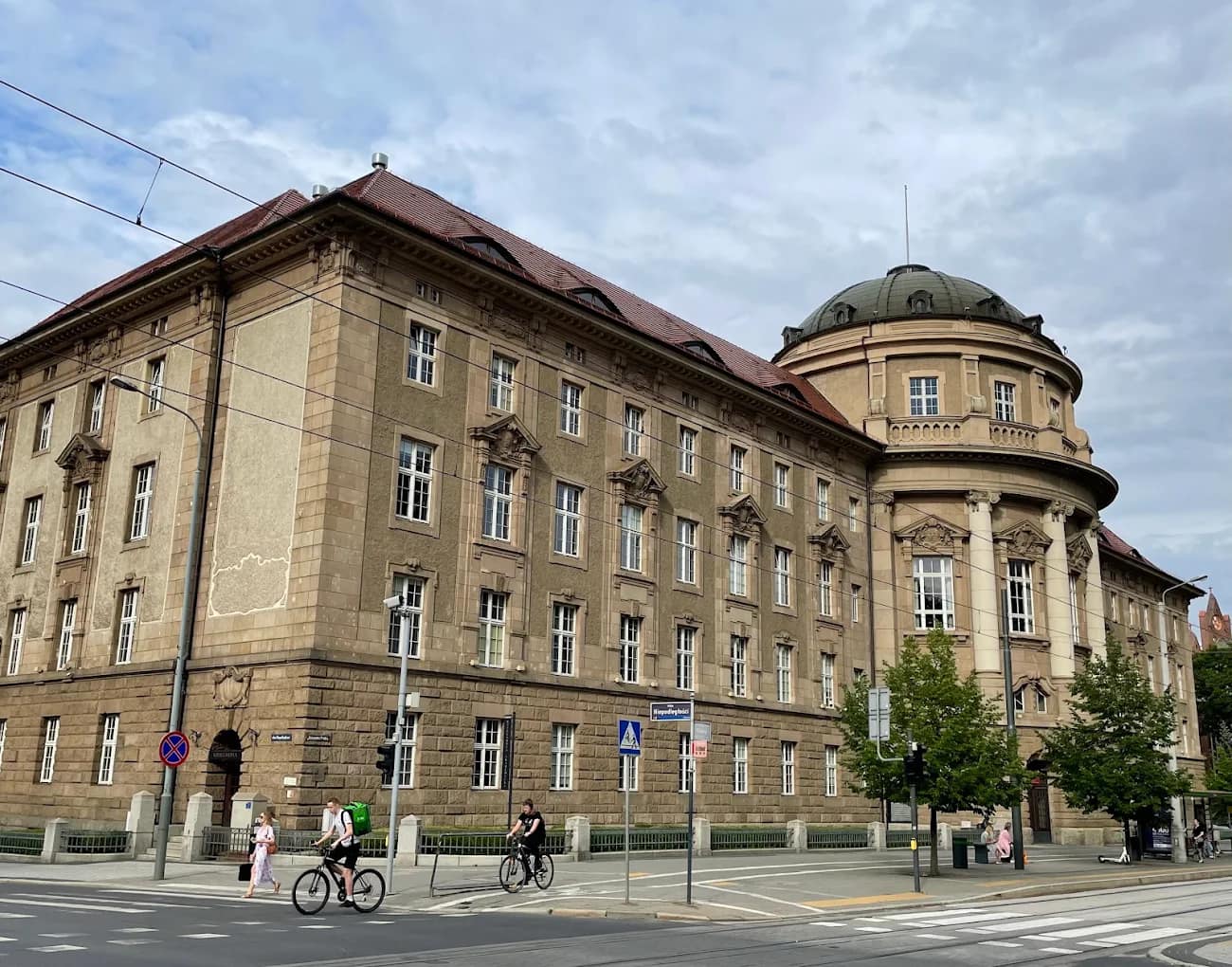 The historic domed Collegium building of Poznań University of Medical Sciences