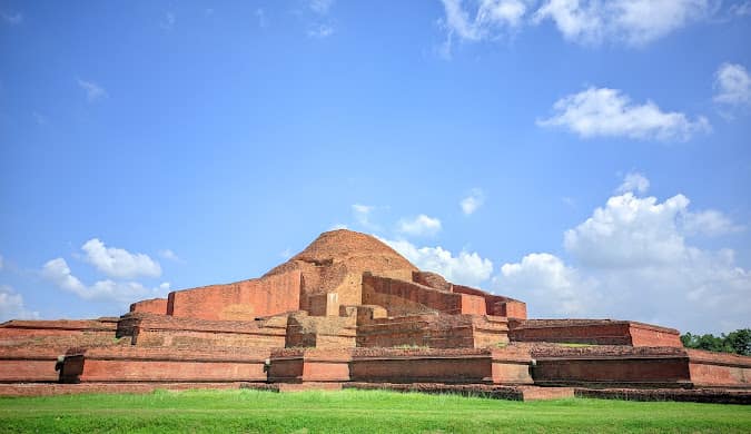 Ruins of the ancient Somapura Mahavihara at Paharpur, a UNESCO World Heritage Site in Bangladesh