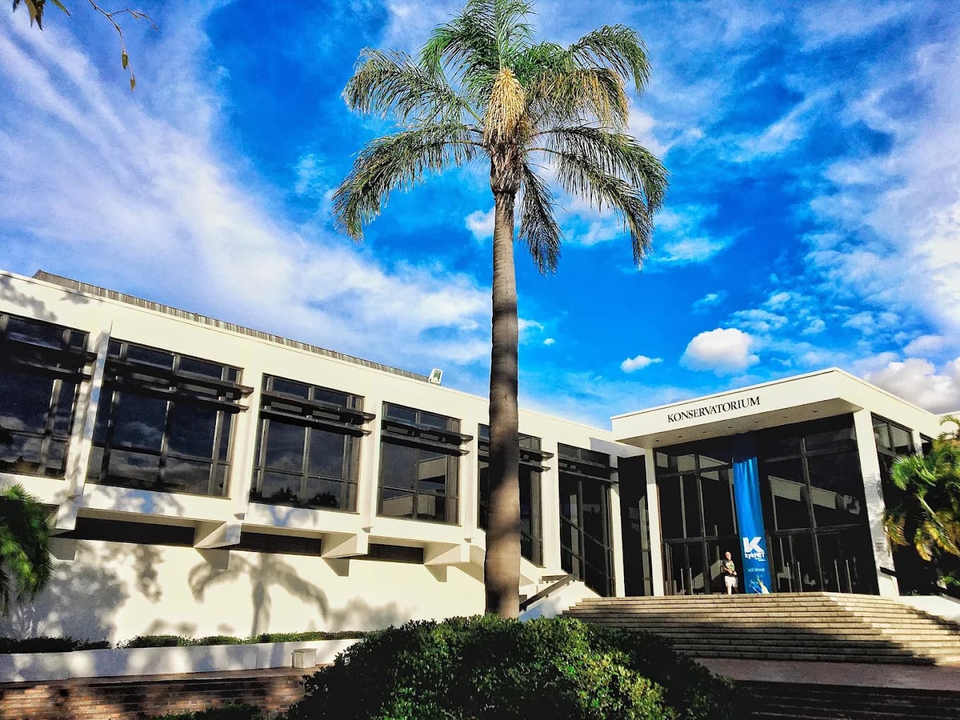 The Konservatorium music conservatoire at Stellenbosch University's main campus in the town of Stellenbosch — the medical faculty is at the Tygerberg campus in Cape Town