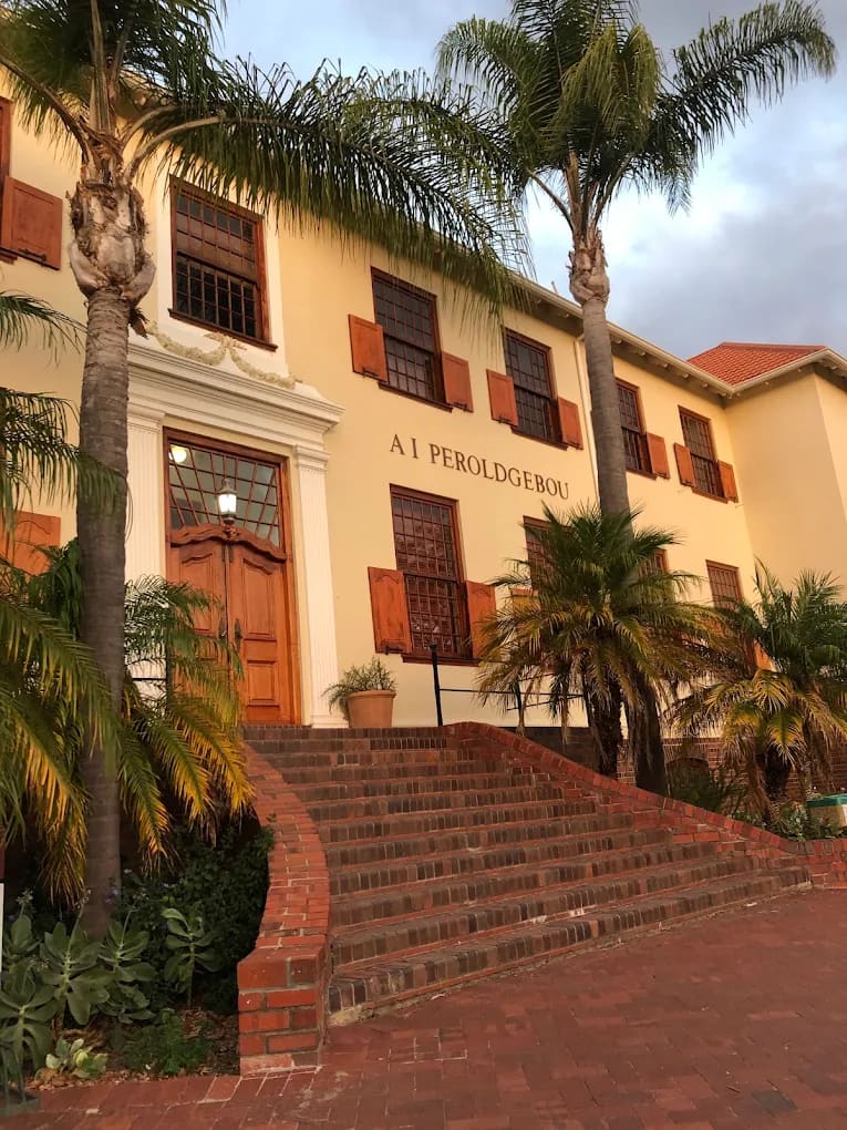 The AI Perold Building at Stellenbosch University's main campus in the town of Stellenbosch — the medical faculty is at the Tygerberg campus in Cape Town