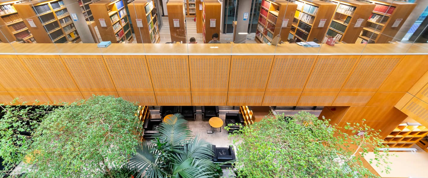 Library interior at University College Dublin