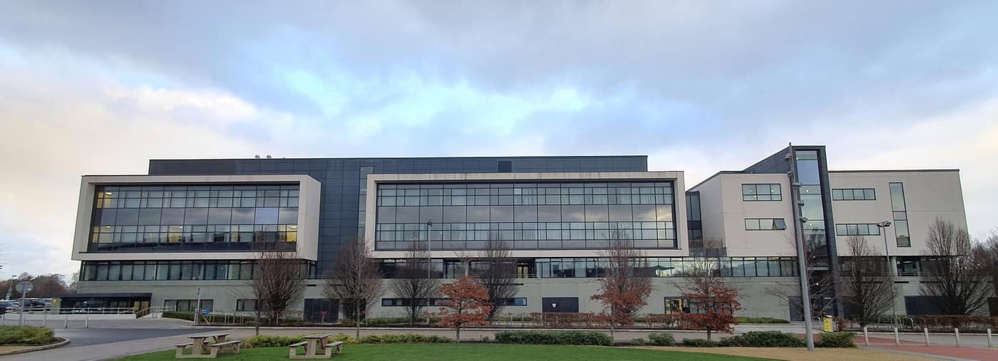 Modern teaching building on the UCD Belfield campus