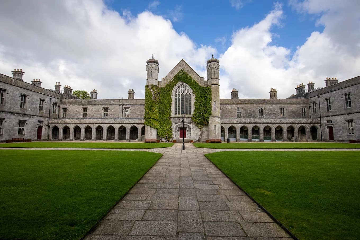 The Quadrangle and cloisters at the University of Galway