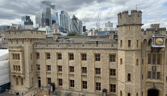 The Tower of London against the City of London skyline