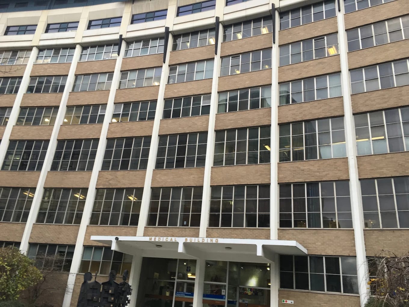 The University of Melbourne 'MEDICAL BUILDING' at the Parkville campus, front entrance