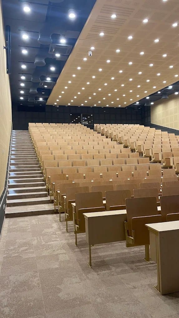 A modern lecture theatre at the University of Pécs Medical School