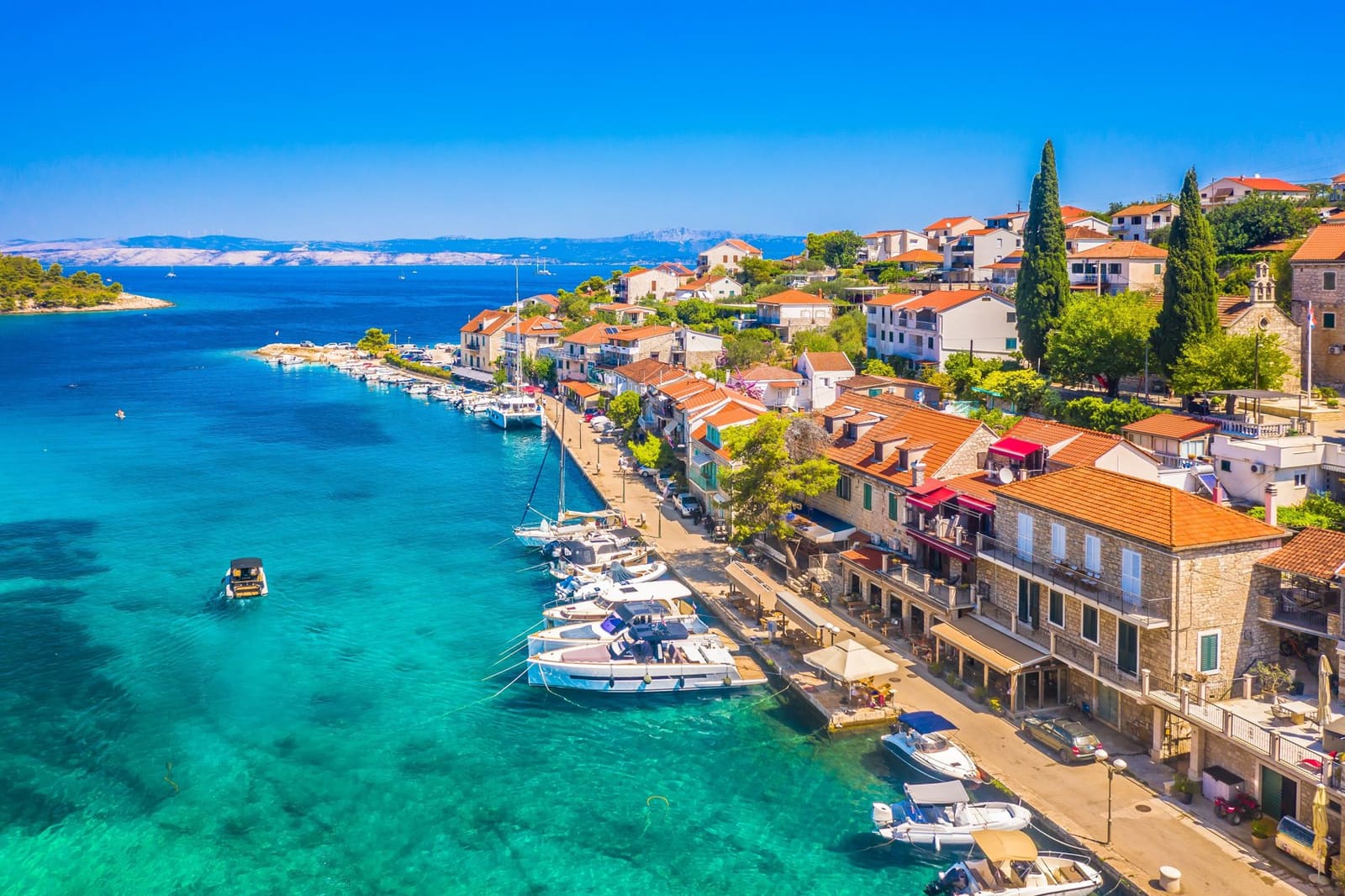 A Dalmatian waterfront village in southern Croatia